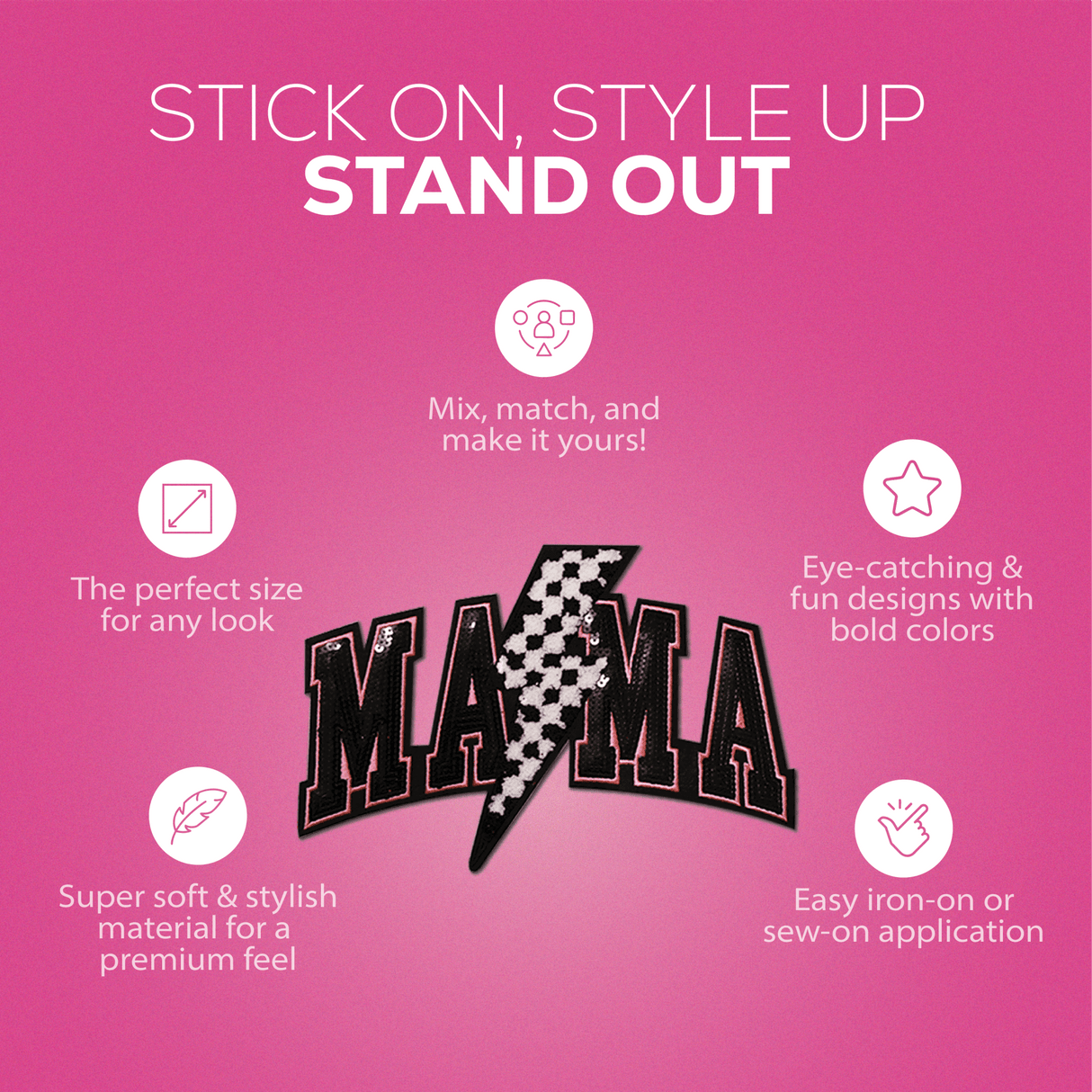 Mama Lighting Chenille Patch - Counter Culture DIY