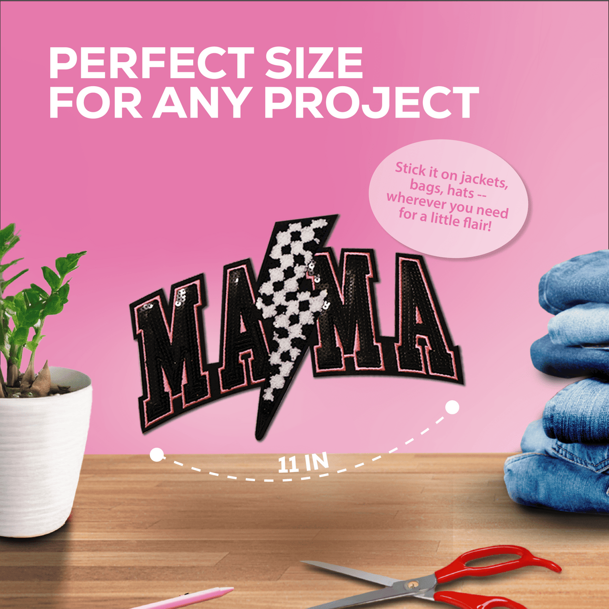 Mama Lighting Chenille Patch - Counter Culture DIY