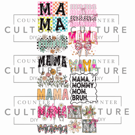 Mama Vibes - DTF Gang Sheet - Counter Culture DIY