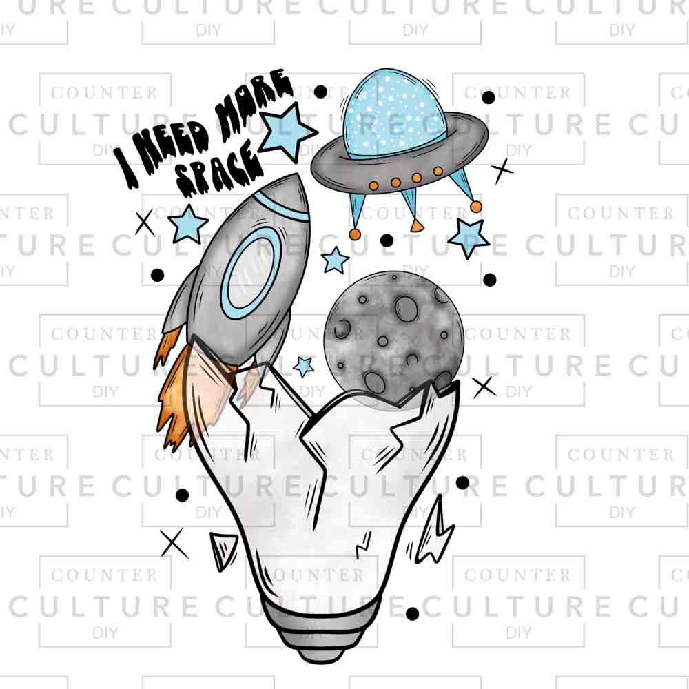 Need Space DTF Transfer - Counter Culture DIY