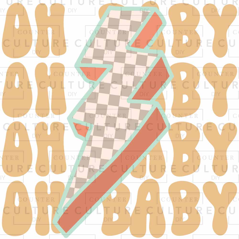 Oh Baby DTF Transfer - Counter Culture DIY