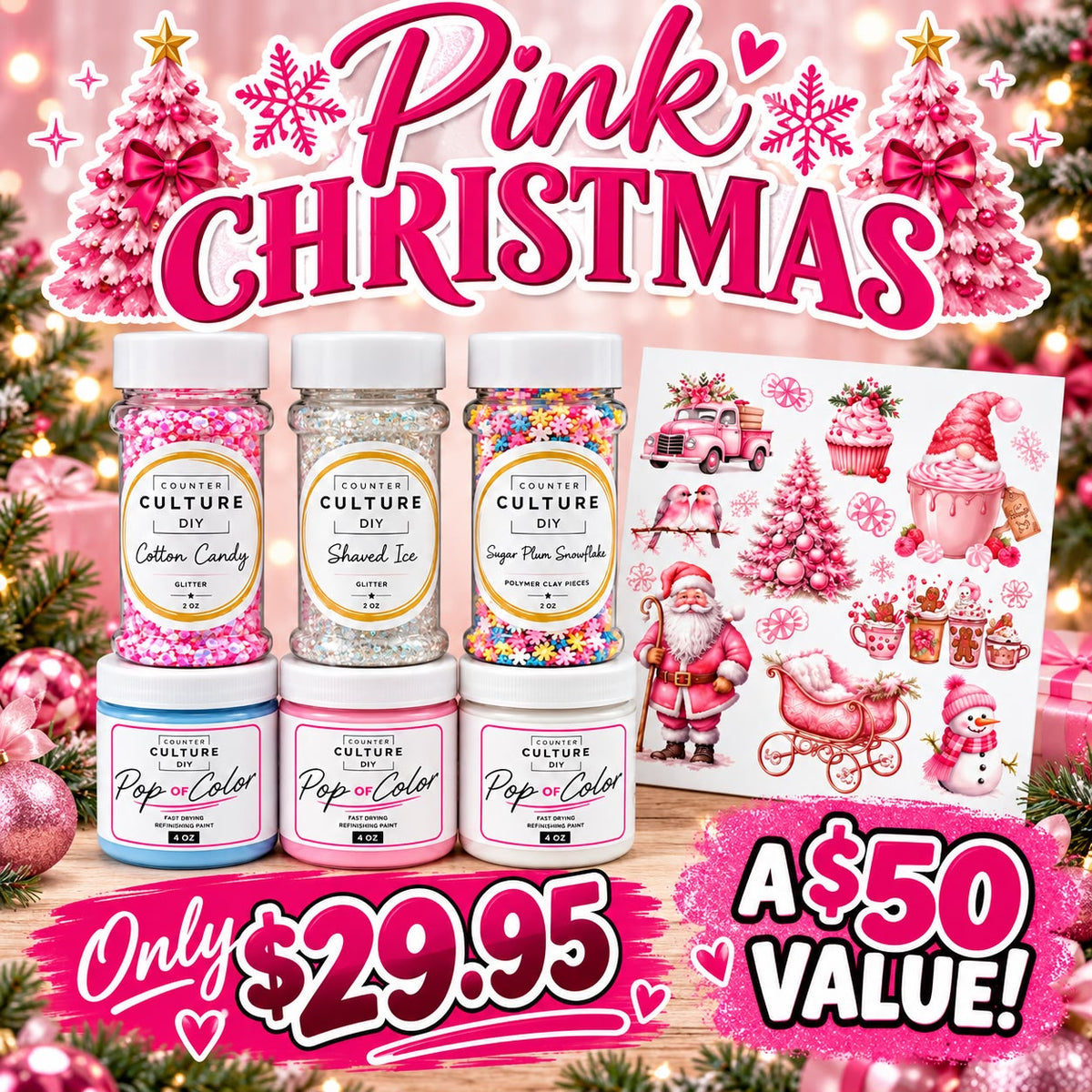 Christmas Box: Traditional Christmas or Pink Christmas