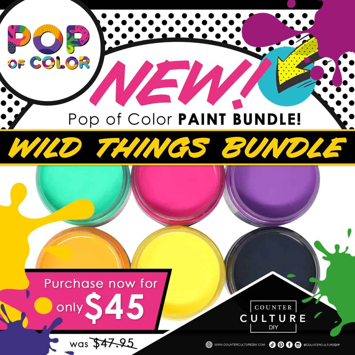 Pop of Color Wild Things Bundle - Counter Culture DIY