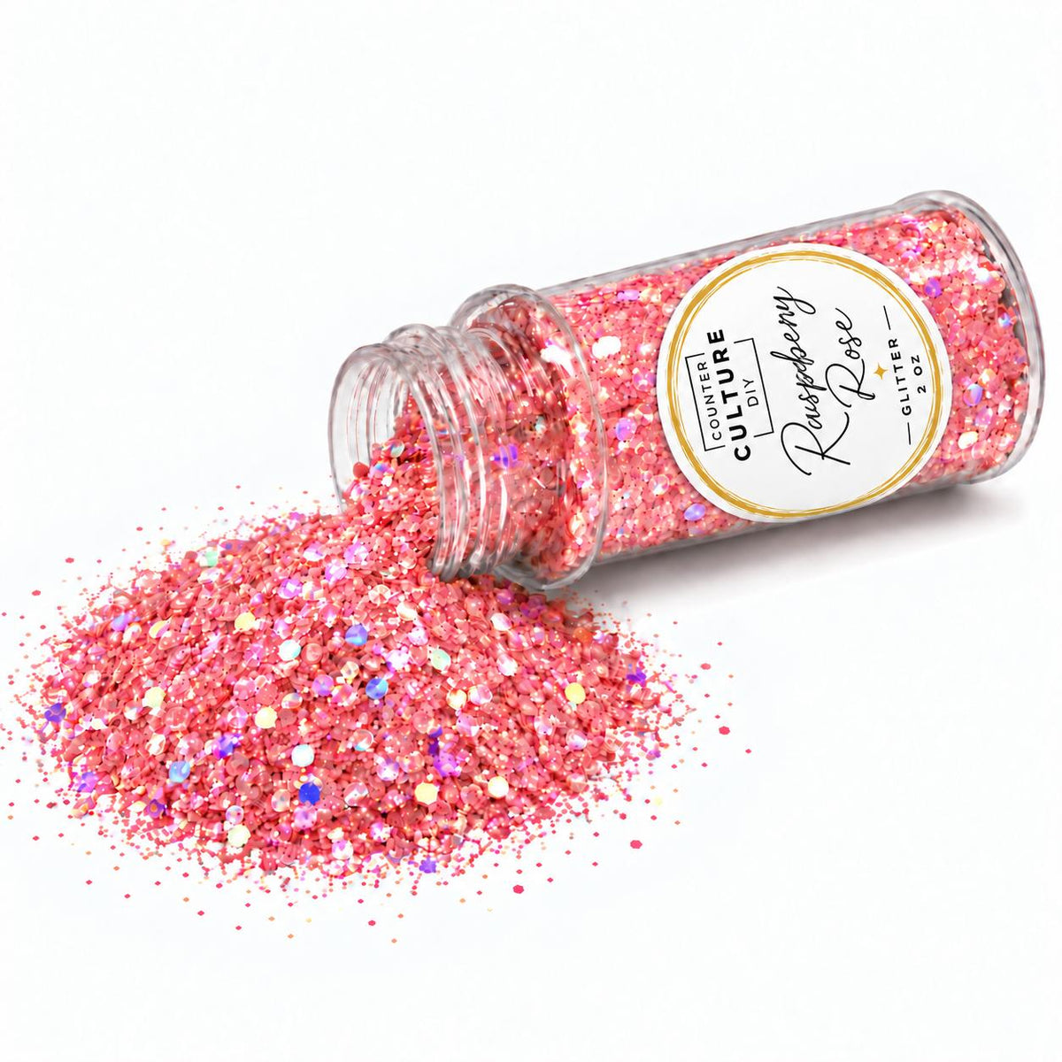 Raspberry Rose Bottled Glitter 2oz