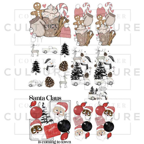 Santa's Workshop DTF Gang Sheet - Counter Culture DIY