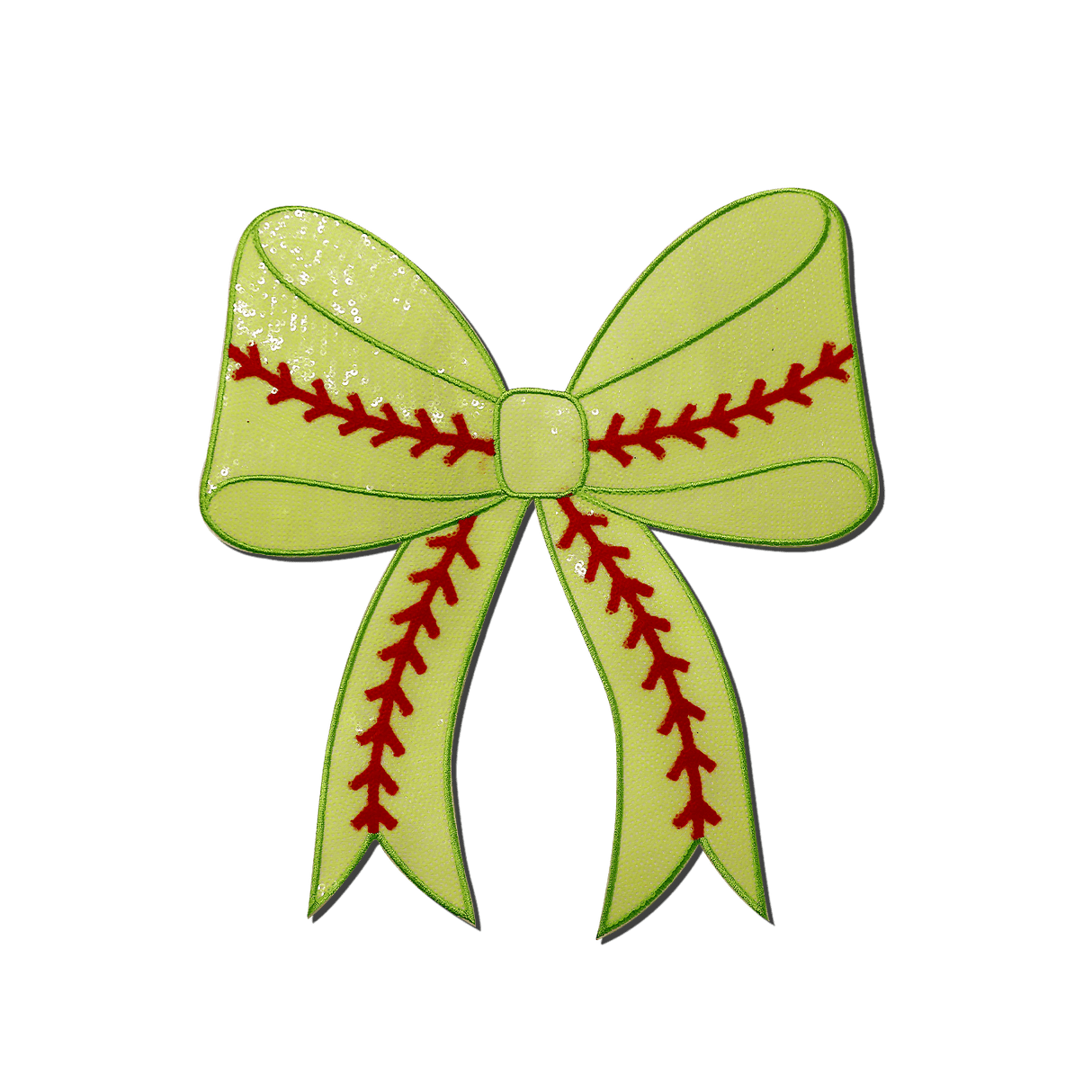 Softball Bow Chenille Patch - Counter Culture DIY