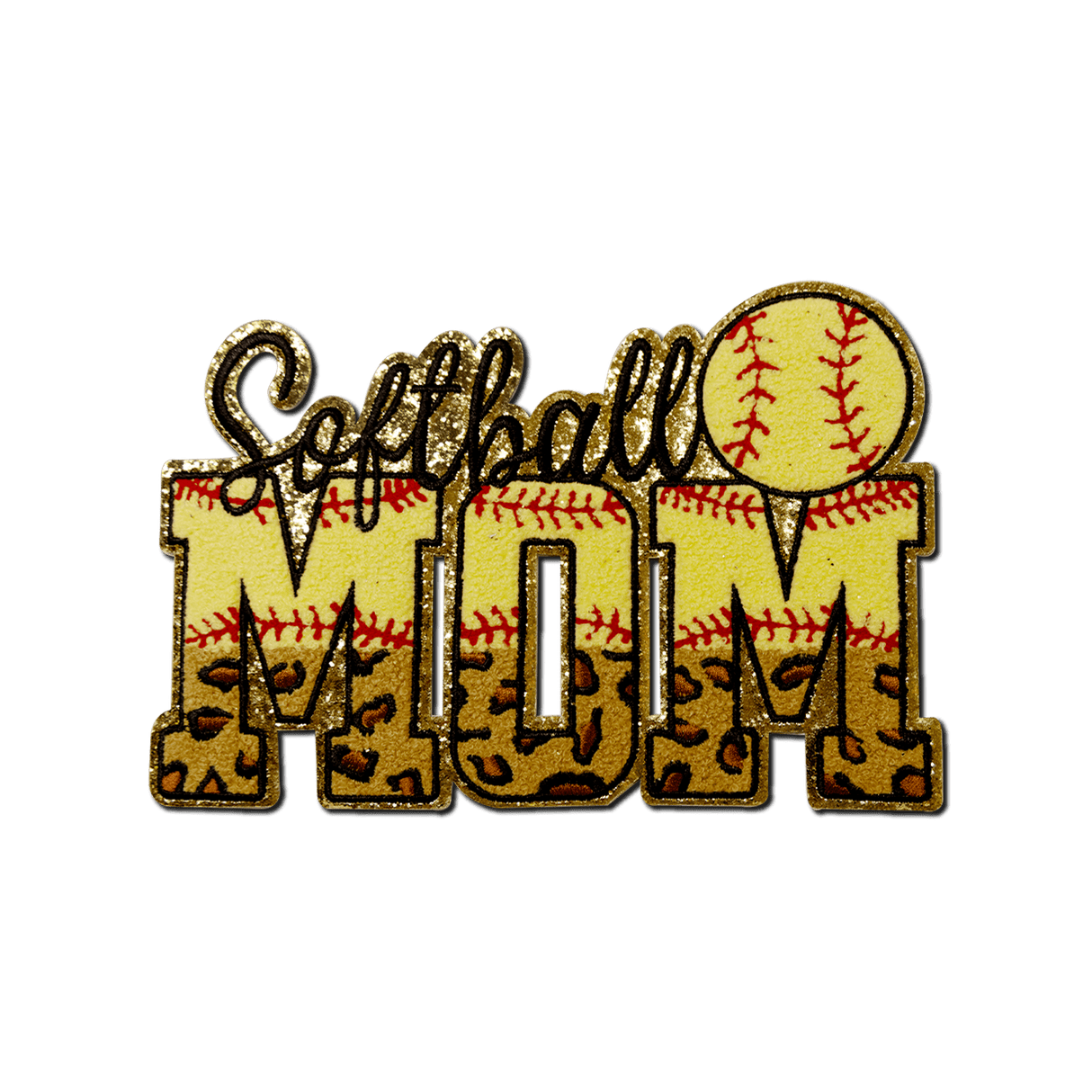 "Softball Mom" Chenille Patch - Counter Culture DIY