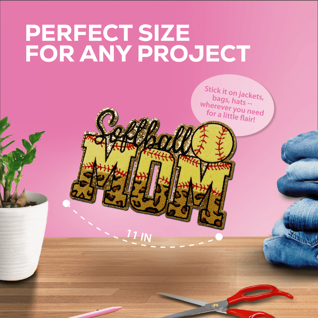 "Softball Mom" Chenille Patch - Counter Culture DIY