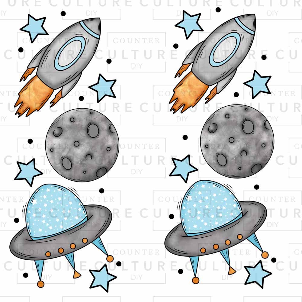 Space Sleeve DTF Transfer - Counter Culture DIY