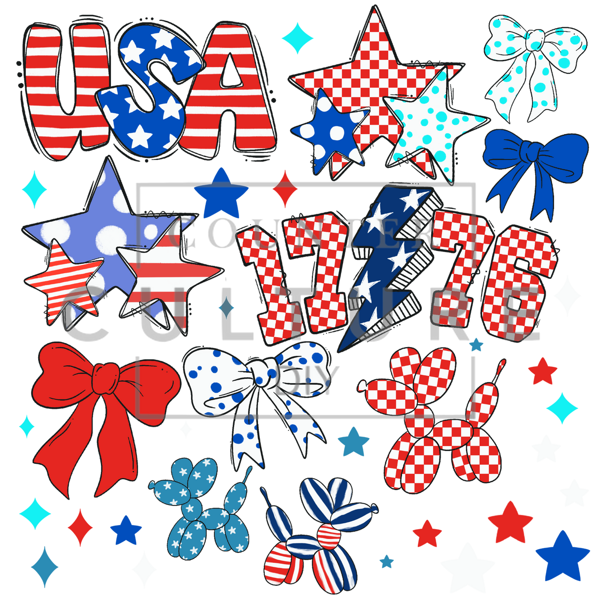 UV DTF Decal Element Sheets: Artist Series