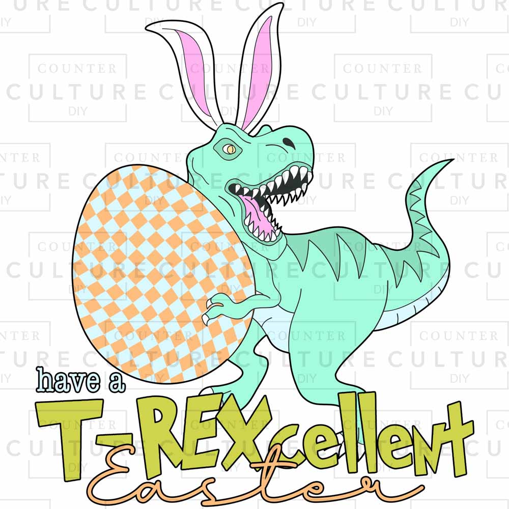 TREXcellent Easter DTF Transfer - Counter Culture DIY
