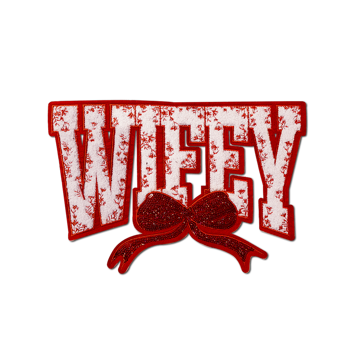 "Wifey" Red Chenille Patch - Counter Culture DIY