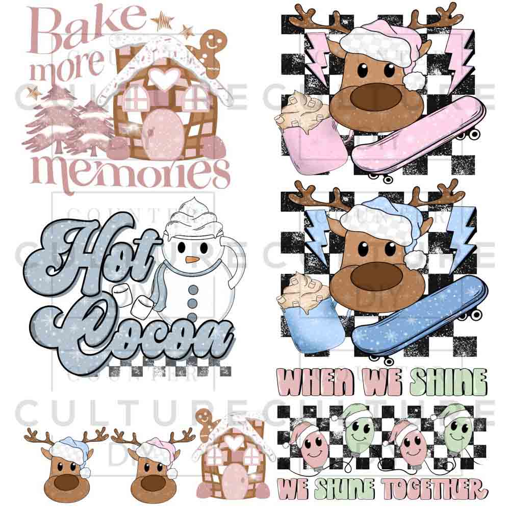 Winter Wonderland DTF Gang Sheet - Counter Culture DIY