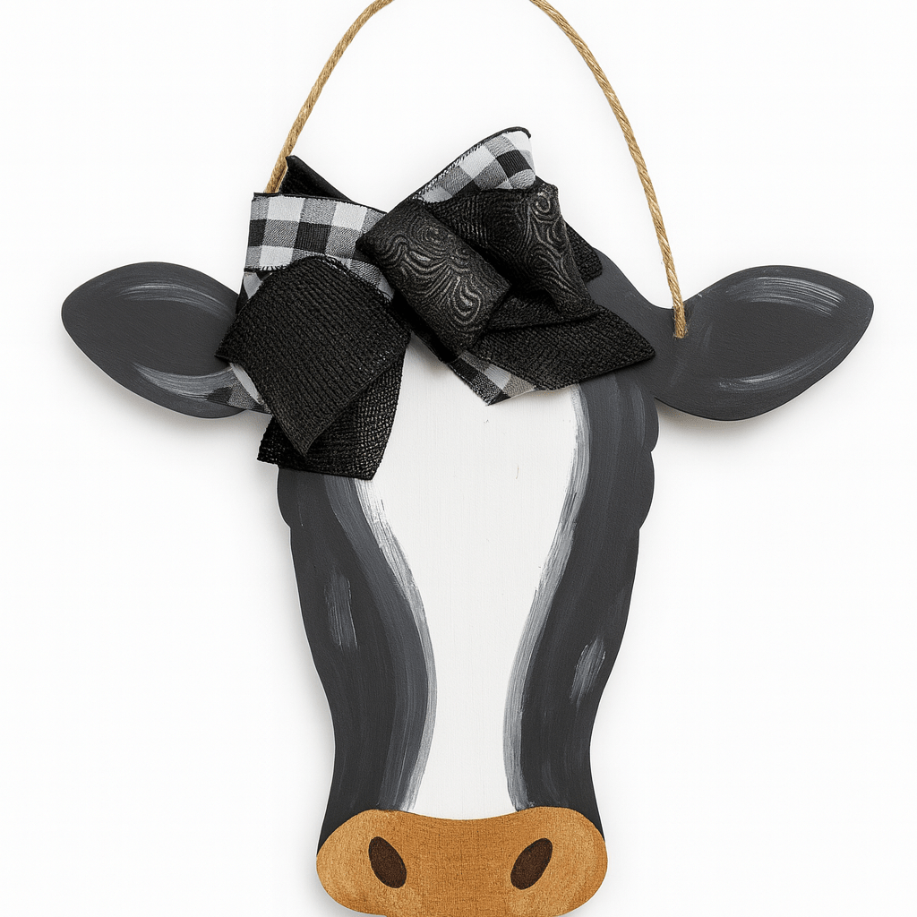 Wooden Cow Head Door Hanger Blank - Counter Culture DIY