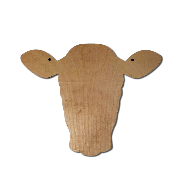 Wooden Cow Head Door Hanger Blank - Counter Culture DIY