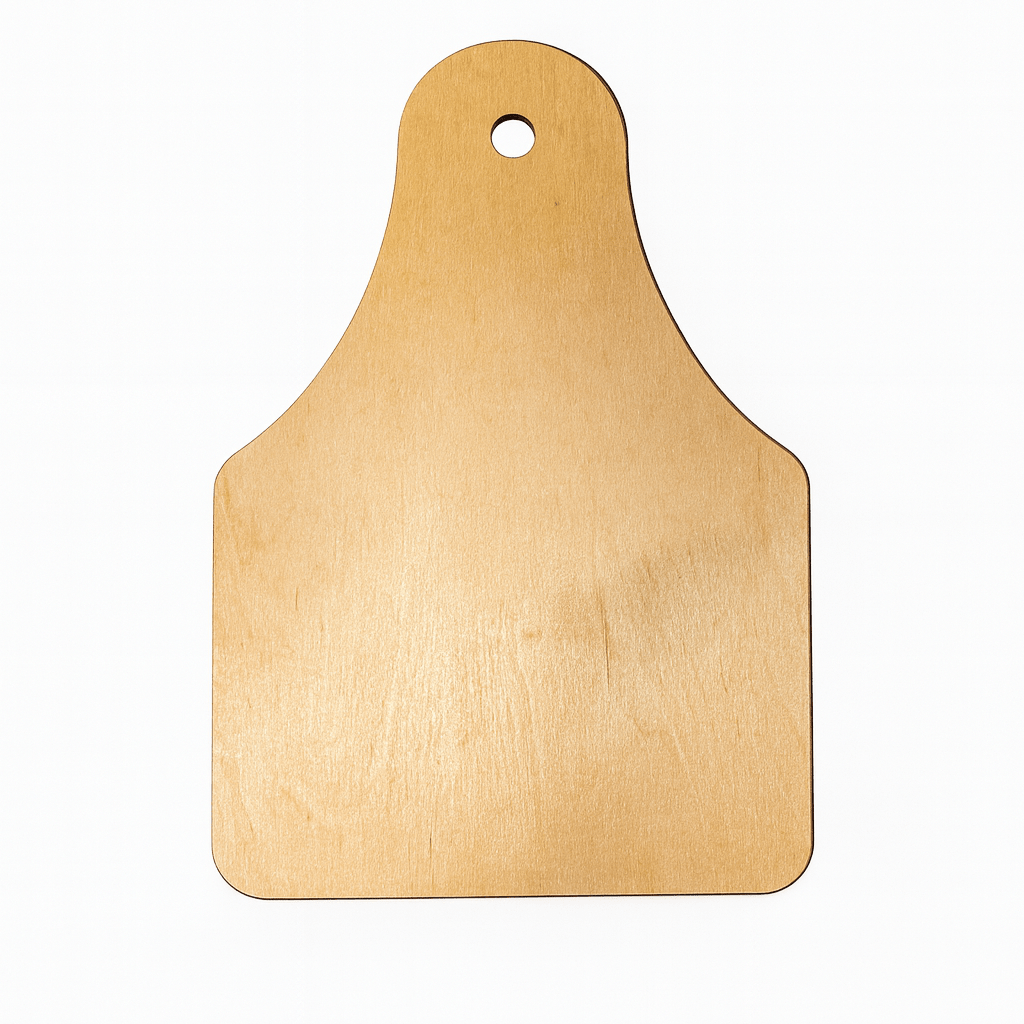 Wooden Cow Tag Door Hanger blank - Counter Culture DIY