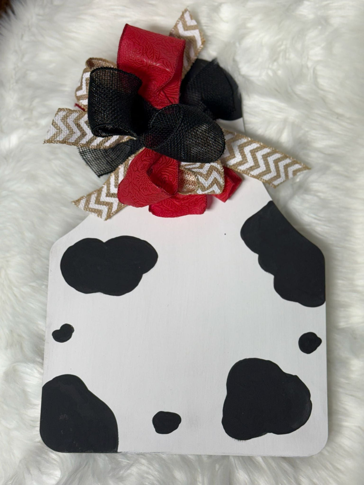 Wooden Cow Tag Door Hanger blank - Counter Culture DIY