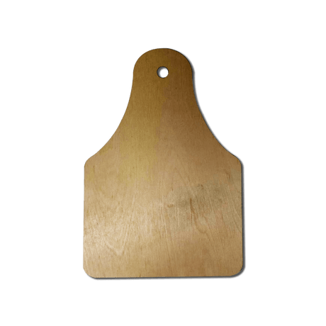 Wooden Cow Tag Door Hanger blank - Counter Culture DIY