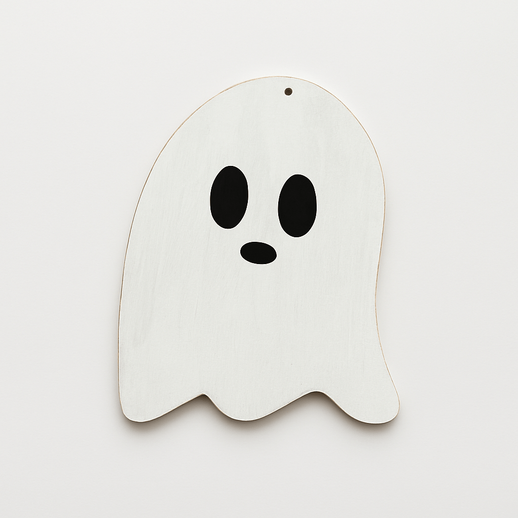 Wooden Ghost Door Hanger Blank - Counter Culture DIY