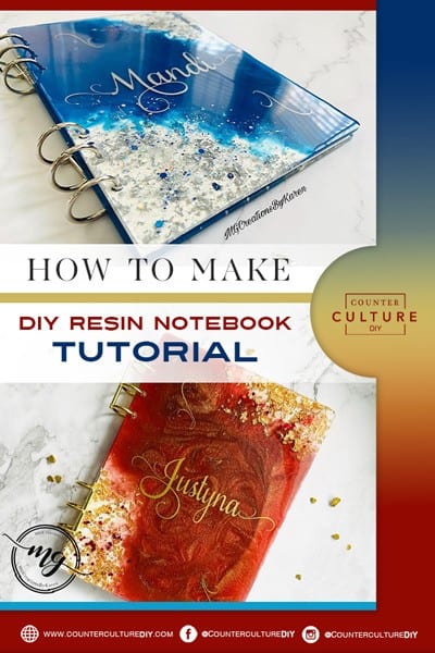 how to make a diy resin notebook