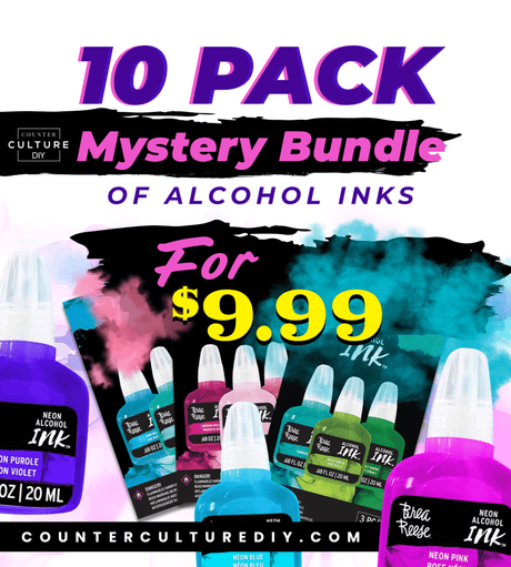 10 pack mystery bundle Alcohol Inks - Counter Culture DIY