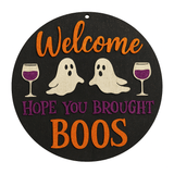 14" Laser Cut Wooden Door Hanger Kit - Welcome Boo's - Counter Culture DIY