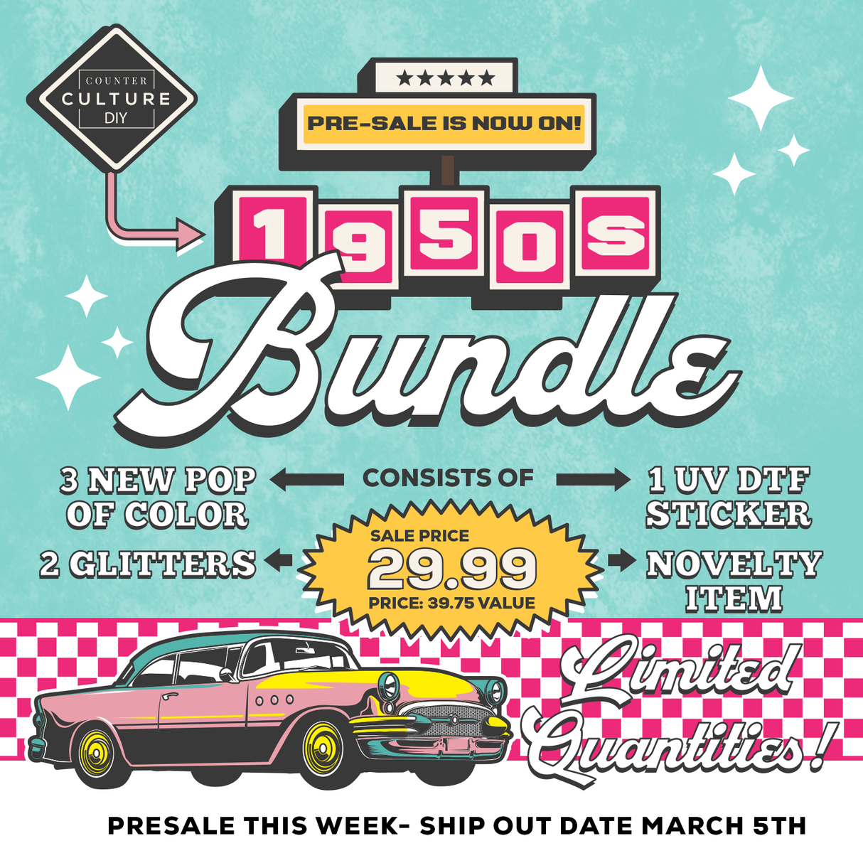 Through the Decades - Pop of Color Bundle: I ♥ the 50s (Limited 50 boxes)