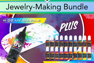 Jewelry-Making Bundle: UV Resin, Spectrum Dyes & Lamp