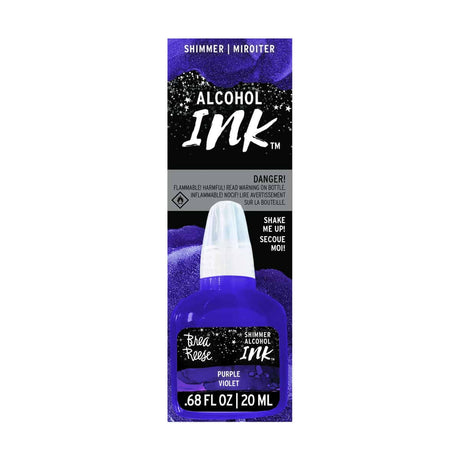 Purple shimmer alcohol ink