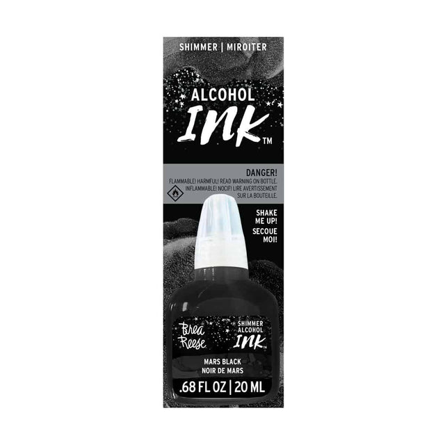 Black shimmer alcohol ink