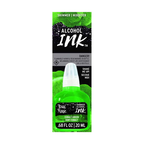 Green shimmer alcohol ink