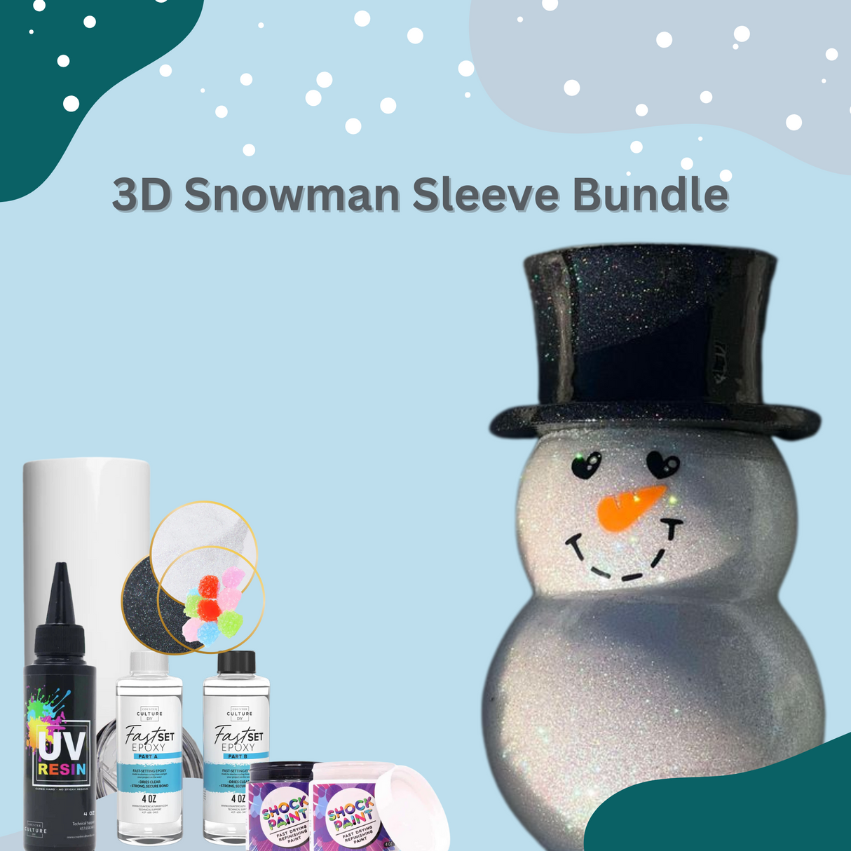 3D Snowman Sleeve Tumbler Bundle - Limited Edition!