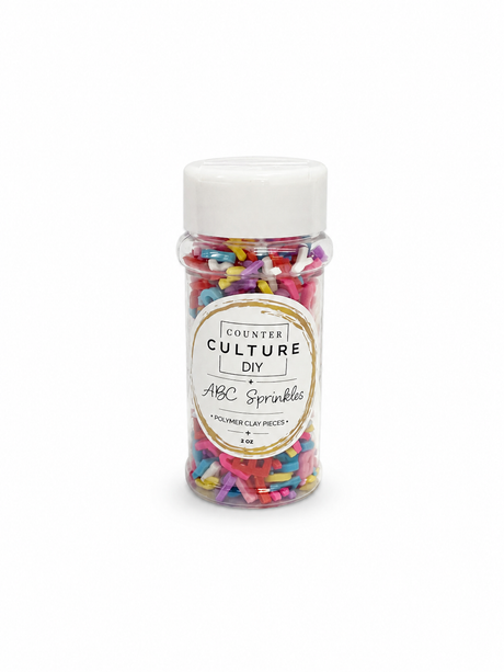 ABC Sprinkles: 2 oz Polymer Clay Pieces