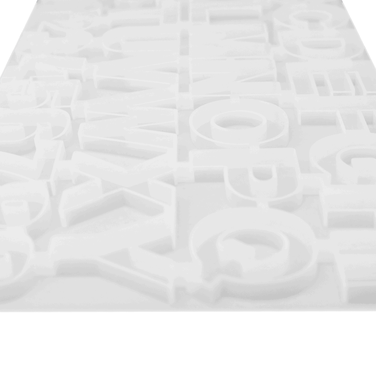 Reverse Alphabet Silicone Mold