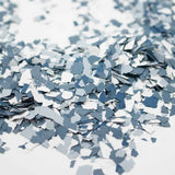 White and blue decorative chips