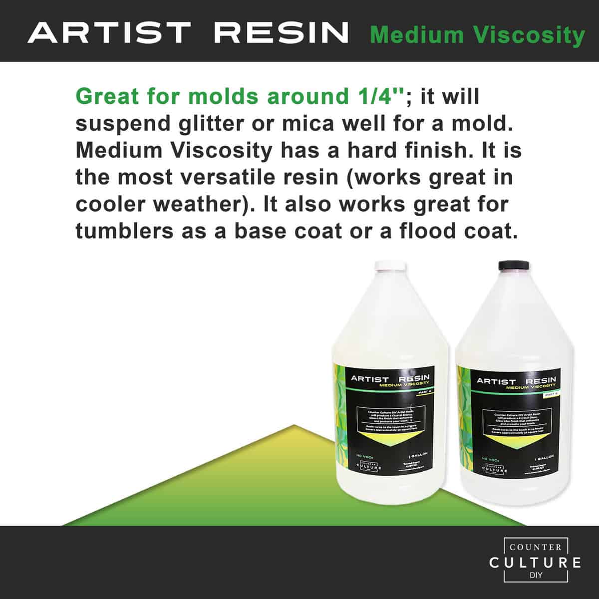 Artist Resin Medium Viscosity - 8oz Kit