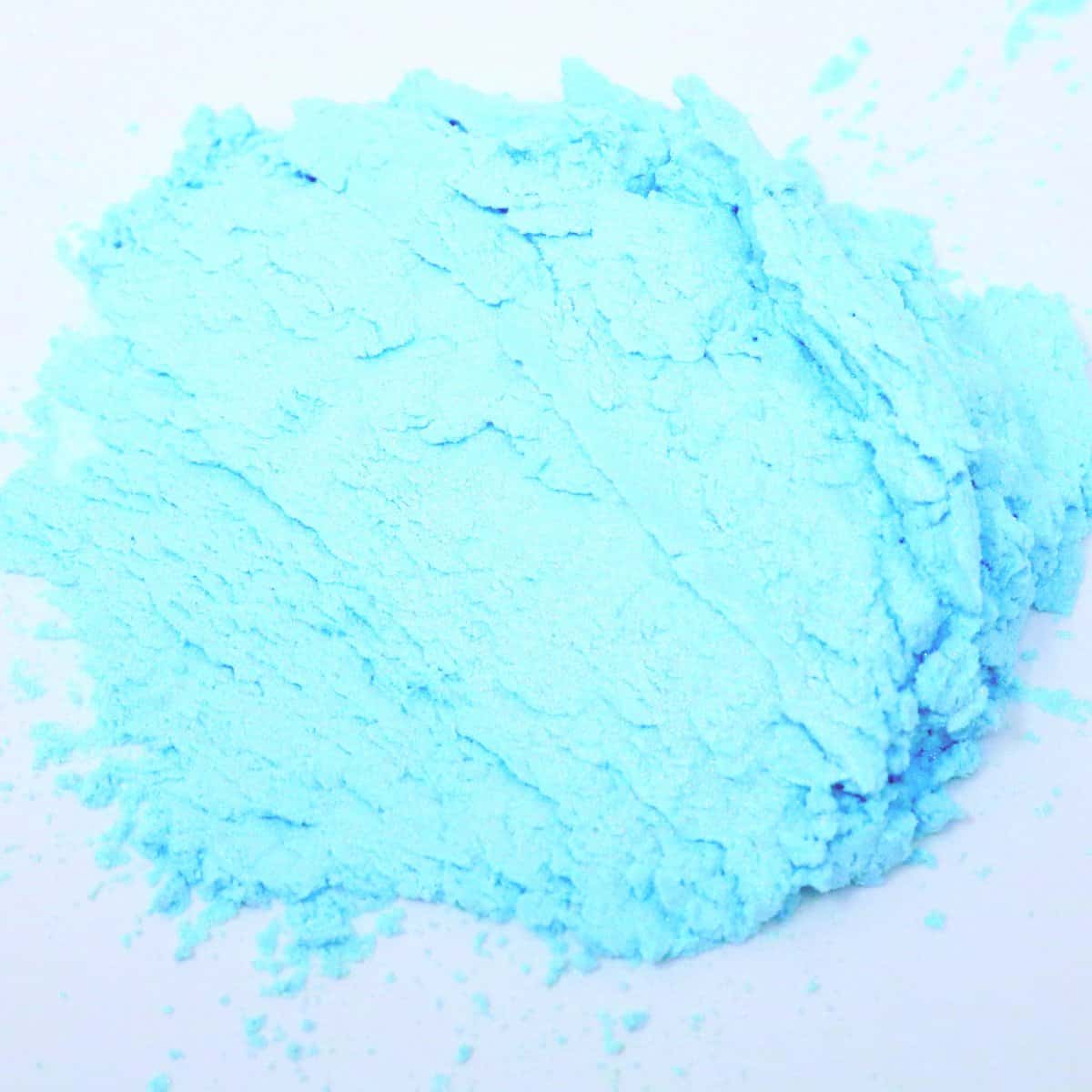 Light blue mica pigment powder