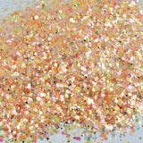 Pink and yellow glitter