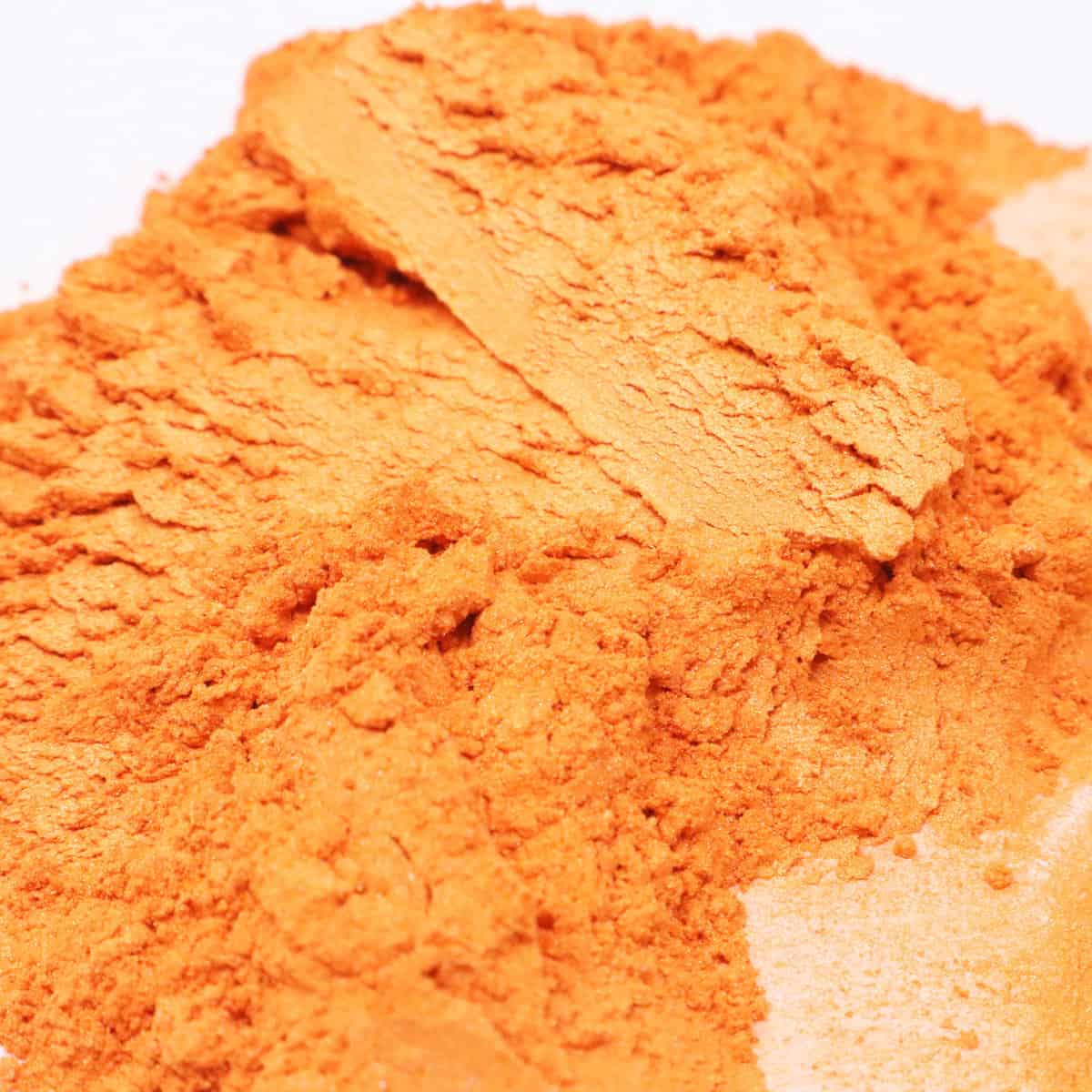 Orange mica pigment powder