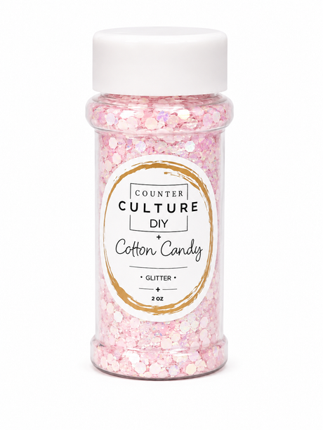 Cotton Candy Medium Glitter: 2 oz Jar
