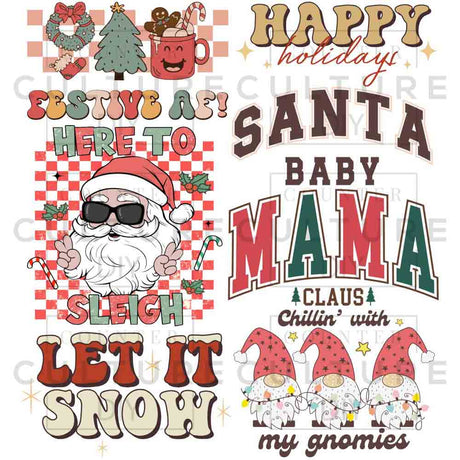 Kids Christmas DTF gang sheet