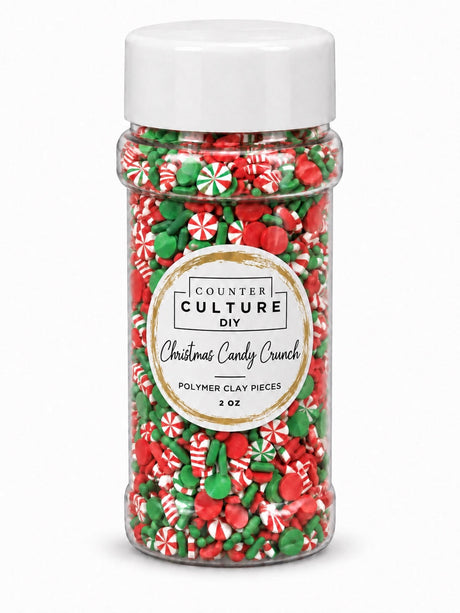 Christmas Candy Crunch: 2 oz Polymer Clay Pieces