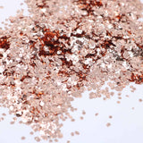 Copper metal glitter flakes