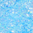 Flaky blue glitter