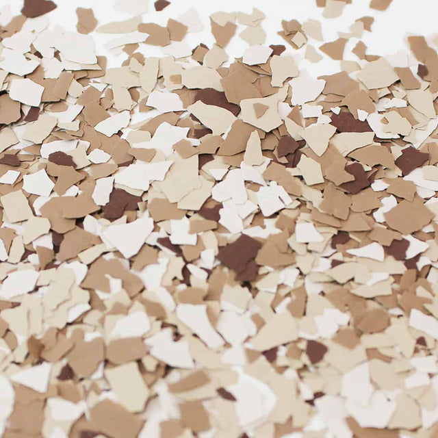 Brown decorative chips