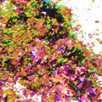 Multicolor chroma glitter flakes