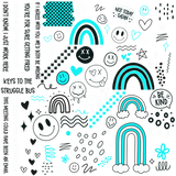 UV DTF Decal Element Sheets: Artist Series