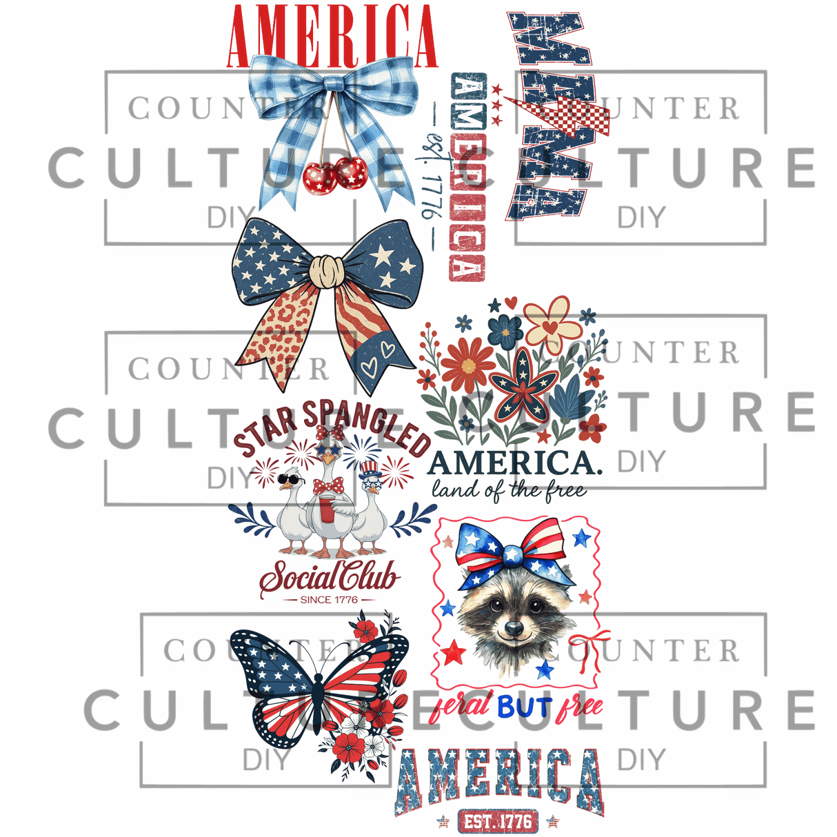 4th of July - DTF Gang Sheet