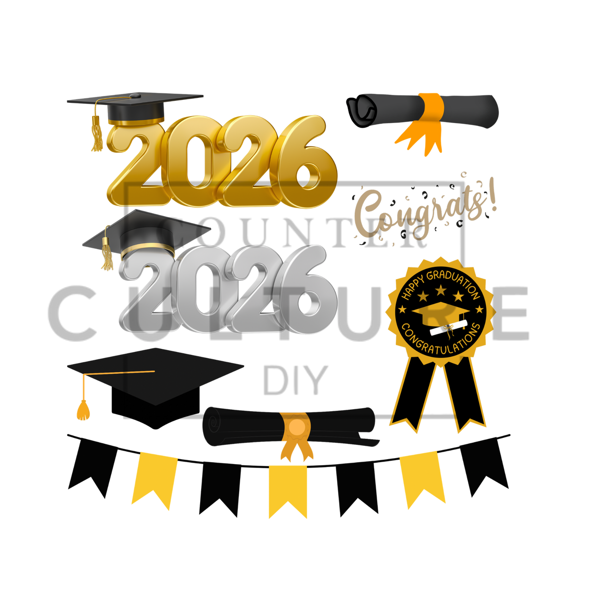 UV DTF Decal Element Sheets: Artist Series