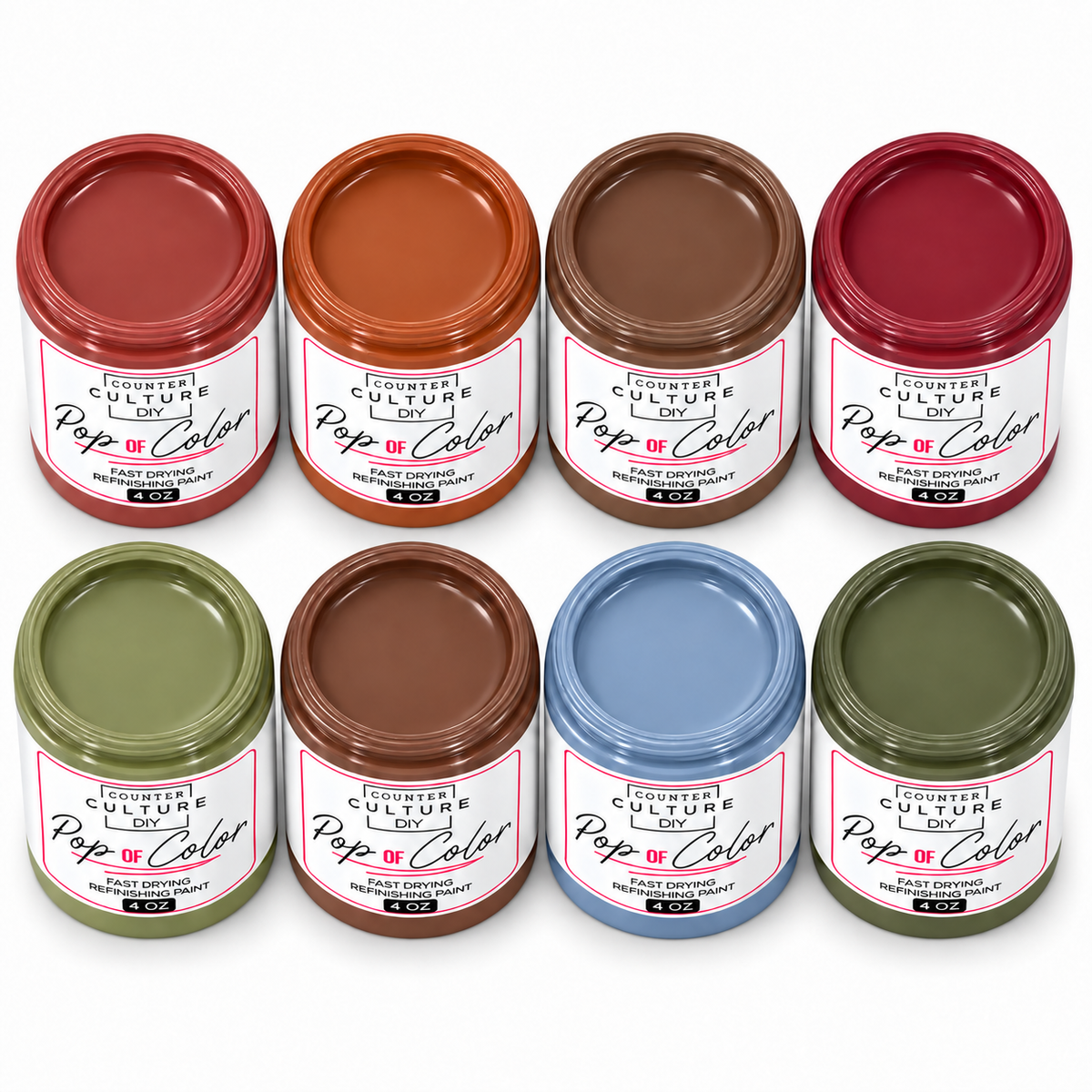 Fall Acrylic Chalk-Like Paint Bundle - 8 Colors